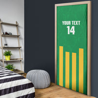 South Africa Soccer 2026 Custom Door Cover Bafana Bafana Kaofela Protea Green