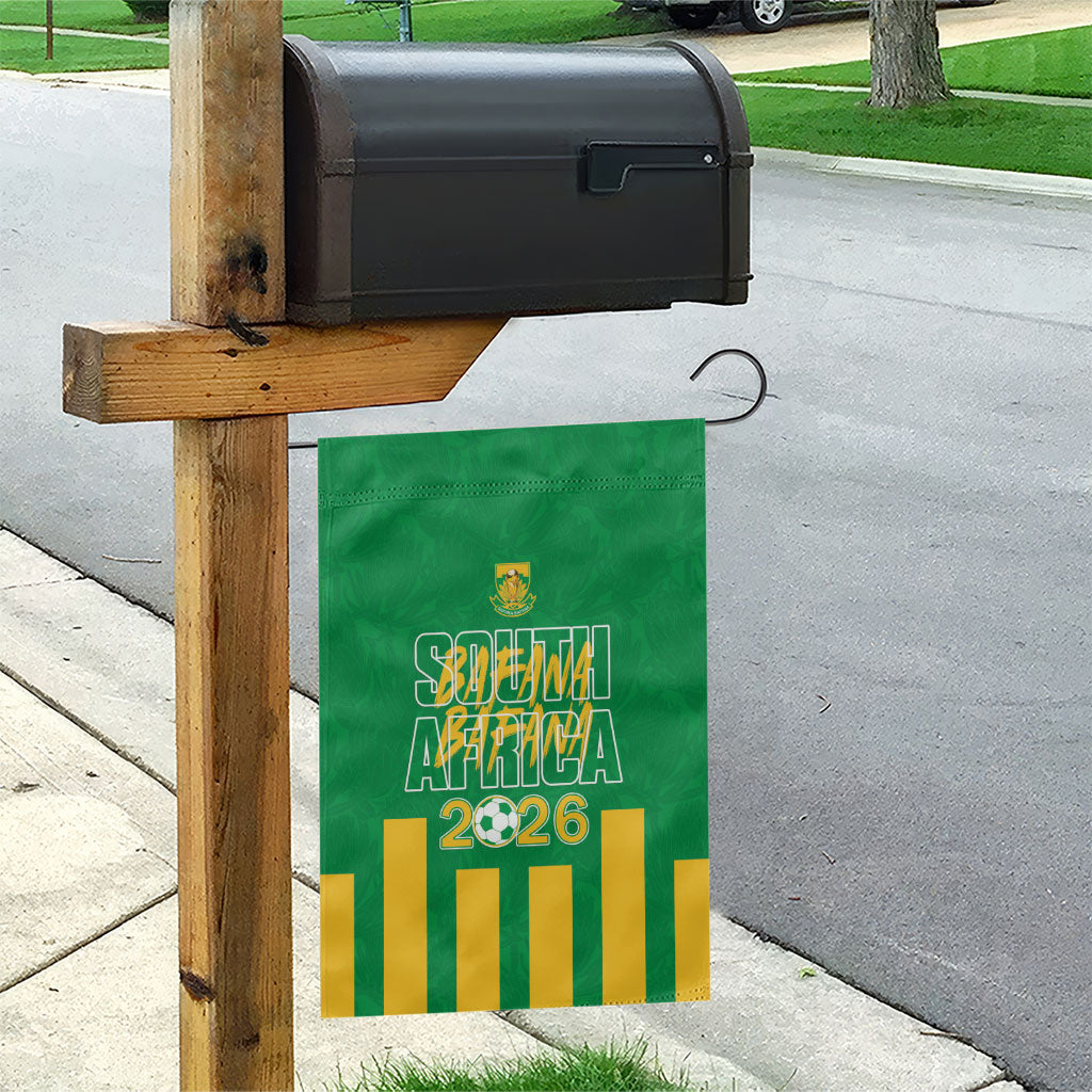 South Africa Soccer 2026 Garden Flag Bafana Bafana Kaofela Protea Green