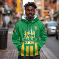 South Africa Soccer 2026 Custom Hoodie Bafana Bafana Kaofela Protea Green