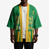 South Africa Soccer 2026 Custom Kimono Bafana Bafana Kaofela Protea Green