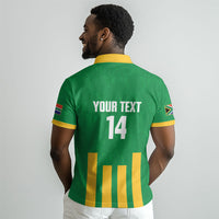 South Africa Soccer 2026 Custom Polo Shirt Bafana Bafana Kaofela Protea Green LT14