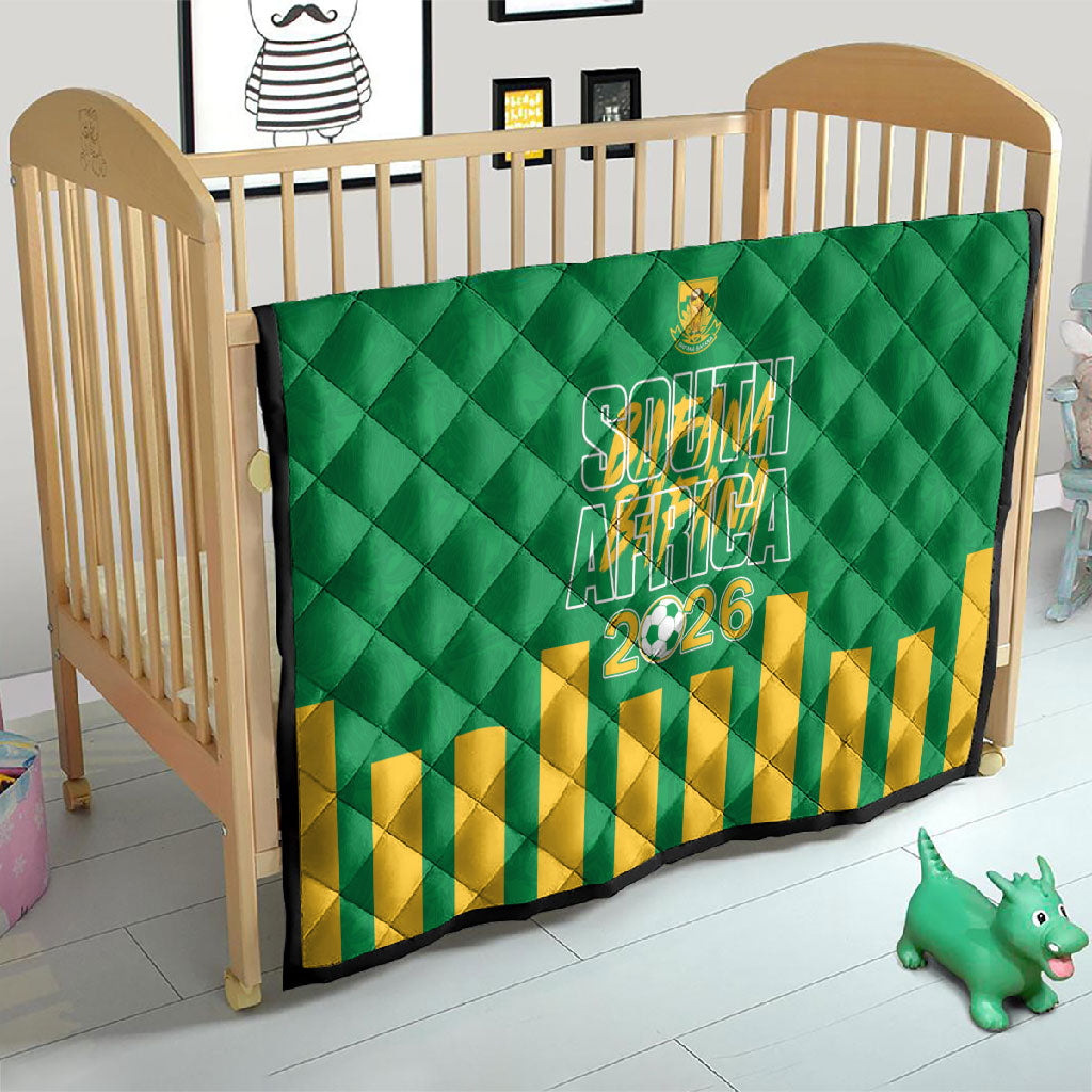 South Africa Soccer 2026 Quilt Bafana Bafana Kaofela Protea Green