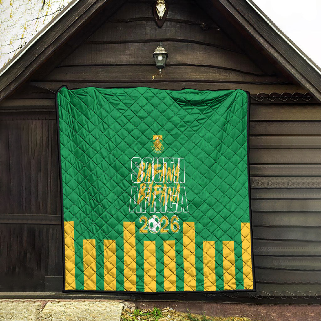South Africa Soccer 2026 Quilt Bafana Bafana Kaofela Protea Green