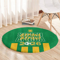 South Africa Soccer 2026 Round Carpet Bafana Bafana Kaofela Protea Green