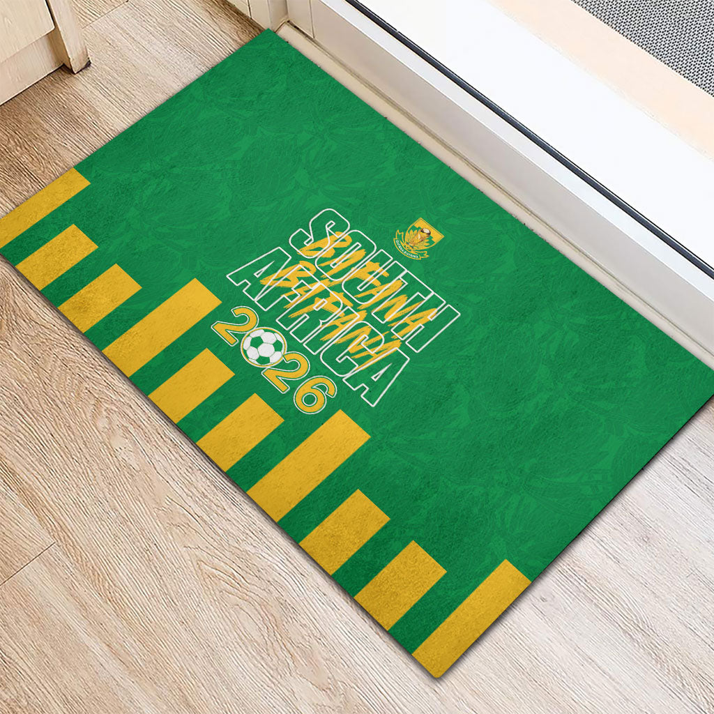 South Africa Soccer 2026 Rubber Doormat Bafana Bafana Kaofela Protea Green