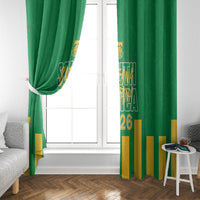 South Africa Soccer 2026 Window Curtain Bafana Bafana Kaofela Protea Green