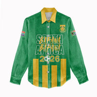 South Africa Soccer 2026 Custom Women Casual Shirt Bafana Bafana Kaofela Protea Green