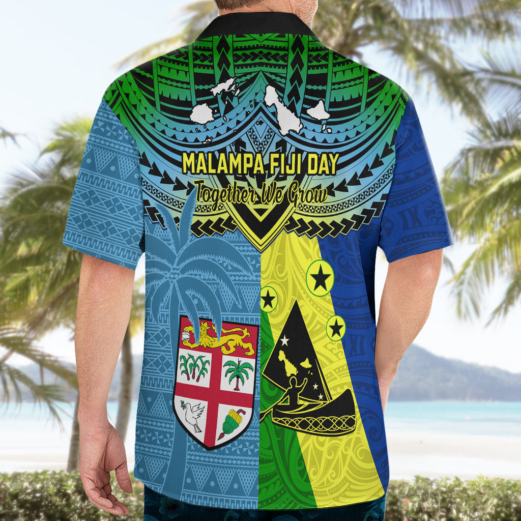 Malampa Fiji Day Hawaiian Shirt Together We Grow Proud Polynesian Tapa Artsy - Wonder Print Shop