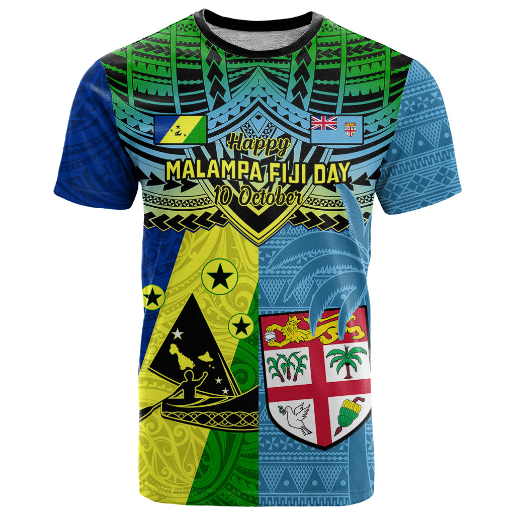 Malampa Fiji Day T Shirt Together We Grow Proud Polynesian Tapa Artsy - Wonder Print Shop