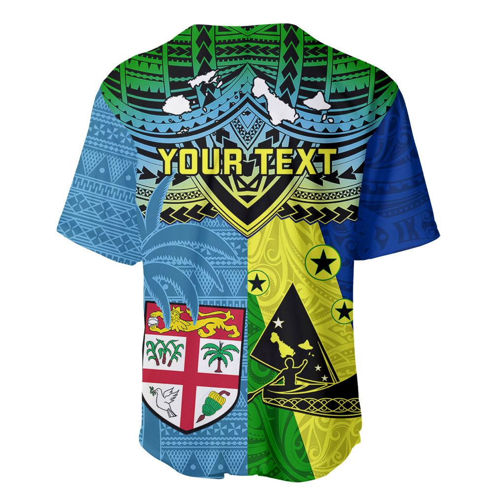 Custom Malampa Fiji Day Baseball Jersey Together We Grow Proud Polynesian Tapa Artsy - Wonder Print Shop