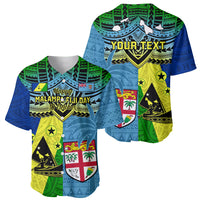 Custom Malampa Fiji Day Baseball Jersey Together We Grow Proud Polynesian Tapa Artsy - Wonder Print Shop