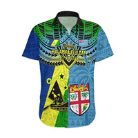 Custom Malampa Fiji Day Hawaiian Shirt Together We Grow Proud Polynesian Tapa Artsy - Wonder Print Shop