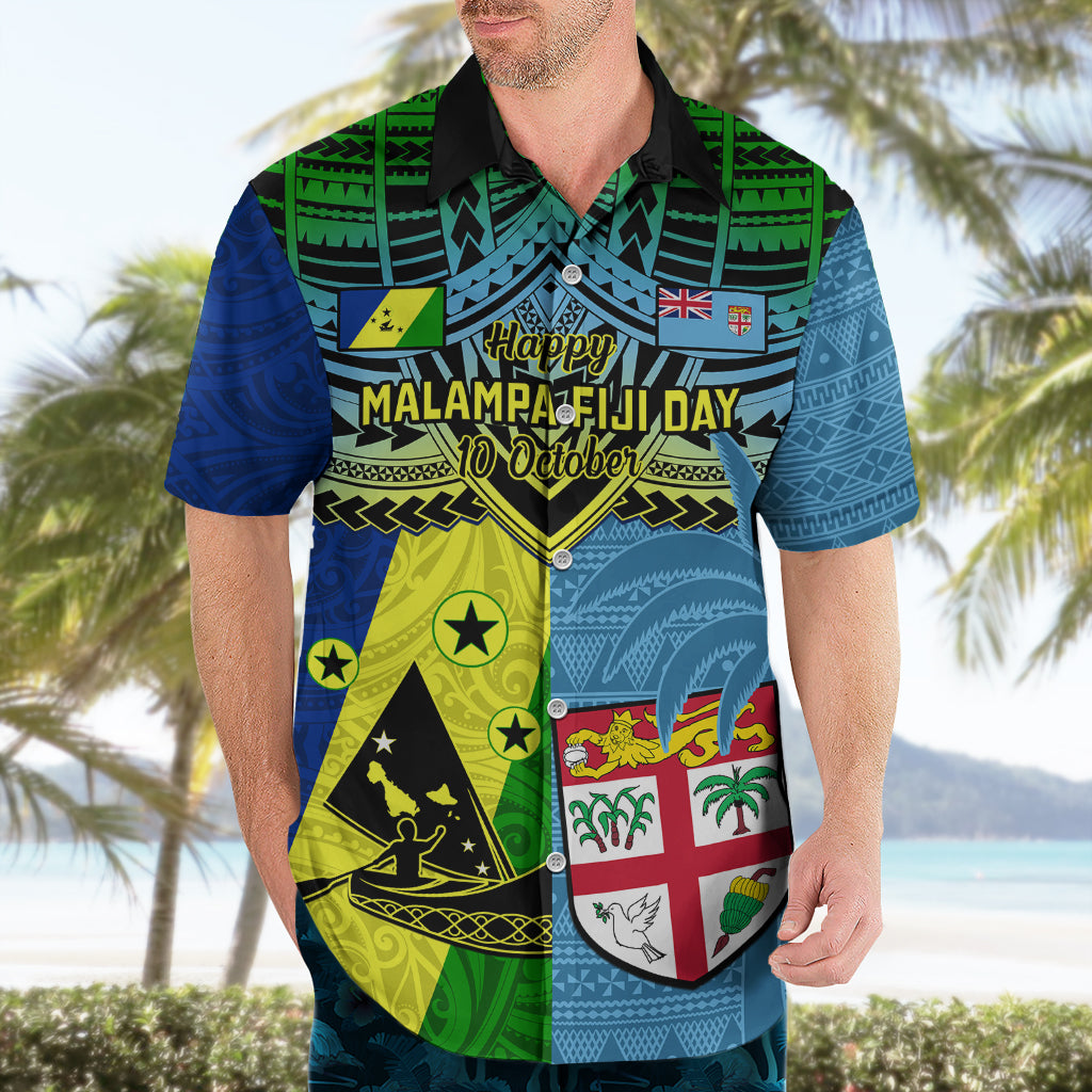 Custom Malampa Fiji Day Hawaiian Shirt Together We Grow Proud Polynesian Tapa Artsy - Wonder Print Shop