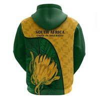 South Africa Hoodie King Protea With Kente Pattern - Wonder Print Shop