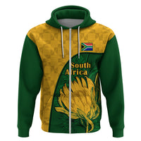 South Africa Hoodie King Protea With Kente Pattern - Wonder Print Shop