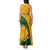 Custom South Africa Tank Maxi Dress King Protea With Kente Pattern - Wonder Print Shop