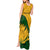 Custom South Africa Tank Maxi Dress King Protea With Kente Pattern - Wonder Print Shop