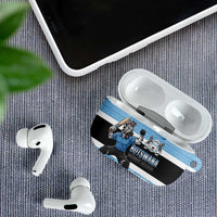 Custom Botswana Cricket AirPods Case Go Baggy Blues Zebra Mascot - Wonder Print Shop