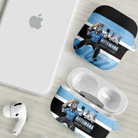 Custom Botswana Cricket AirPods Case Go Baggy Blues Zebra Mascot - Wonder Print Shop