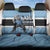 Custom Botswana Cricket Back Car Seat Cover Go Baggy Blues Zebra Mascot - Wonder Print Shop