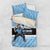 Custom Botswana Cricket Bedding Set Go Baggy Blues Zebra Mascot - Wonder Print Shop