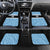 Custom Botswana Cricket Car Mats Go Baggy Blues Zebra Mascot - Wonder Print Shop
