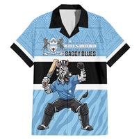Custom Botswana Cricket Family Matching Mermaid Dress and Hawaiian Shirt Go Baggy Blues Zebra Mascot - Wonder Print Shop