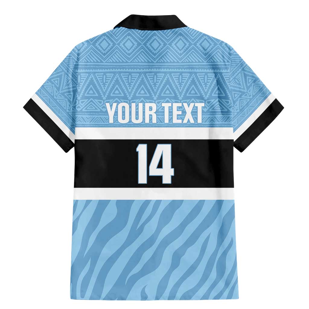 Custom Botswana Cricket Family Matching Mermaid Dress and Hawaiian Shirt Go Baggy Blues Zebra Mascot - Wonder Print Shop