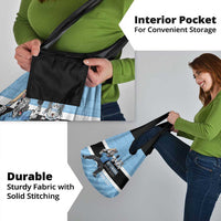 Custom Botswana Cricket Grocery Bag Go Baggy Blues Zebra Mascot - Wonder Print Shop