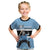 Custom Botswana Cricket Kid T Shirt Go Baggy Blues Zebra Mascot - Wonder Print Shop