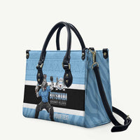 Custom Botswana Cricket Leather Bag Go Baggy Blues Zebra Mascot - Wonder Print Shop