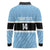 Custom Botswana Cricket Long Sleeve Polo Shirt Go Baggy Blues Zebra Mascot - Wonder Print Shop