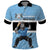 Custom Botswana Cricket Polo Shirt Go Baggy Blues Zebra Mascot - Wonder Print Shop