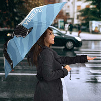 Custom Botswana Cricket Umbrella Go Baggy Blues Zebra Mascot - Wonder Print Shop