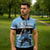 Custom Botswana Cricket Zipper Polo Shirt Go Baggy Blues Zebra Mascot - Wonder Print Shop