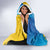 Personalised Bosnia and Herzegovina Independence Day Hooded Blanket Lilium Bosniacum With Eagle Curve Style
