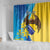 Personalised Bosnia and Herzegovina Independence Day Shower Curtain Lilium Bosniacum With Eagle Curve Style