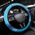 Bosnia and Herzegovina Independence Day Steering Wheel Cover Lilium Bosniacum With Eagle Curve Style - Wonder Print Shop