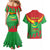 Personalised Mauritania Independence Day Couples Matching Mermaid Dress and Hawaiian Shirt Coat Of Arms With Map Flag Color - Wonder Print Shop