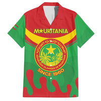 Personalised Mauritania Independence Day Family Matching Long Sleeve Bodycon Dress and Hawaiian Shirt Coat Of Arms With Map Flag Color - Wonder Print Shop