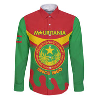 Personalised Mauritania Independence Day Family Matching Puletasi and Hawaiian Shirt Coat Of Arms With Map Flag Color - Wonder Print Shop
