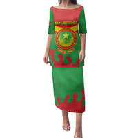 Personalised Mauritania Independence Day Family Matching Puletasi and Hawaiian Shirt Coat Of Arms With Map Flag Color - Wonder Print Shop