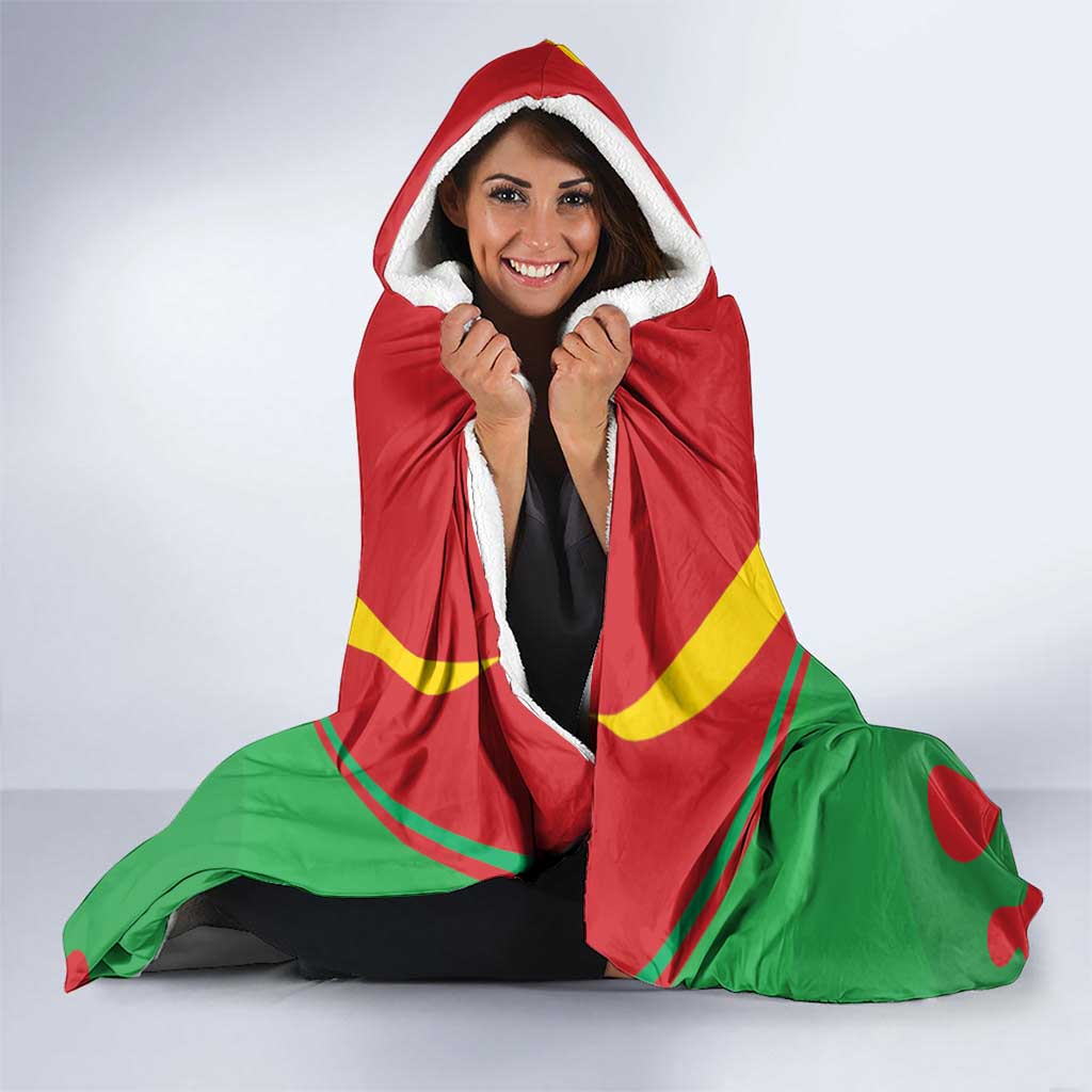 Personalised Mauritania Independence Day Hooded Blanket Coat Of Arms With Map Flag Color
