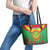 Personalised Mauritania Independence Day Leather Tote Bag Coat Of Arms With Map Flag Color - Wonder Print Shop