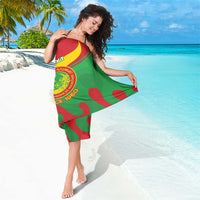 Personalised Mauritania Independence Day Sarong Coat Of Arms With Map Flag Color - Wonder Print Shop