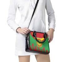 Personalised Mauritania Independence Day Shoulder Handbag Coat Of Arms With Map Flag Color