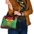 Personalised Mauritania Independence Day Shoulder Handbag Coat Of Arms With Map Flag Color
