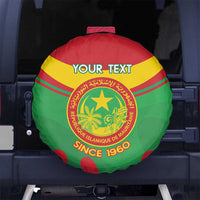 Personalised Mauritania Independence Day Spare Tire Cover Coat Of Arms With Map Flag Color - Wonder Print Shop
