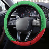 Mauritania Independence Day Steering Wheel Cover Coat Of Arms With Map Flag Color - Wonder Print Shop