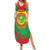 Personalised Mauritania Independence Day Summer Maxi Dress Coat Of Arms With Map Flag Color - Wonder Print Shop